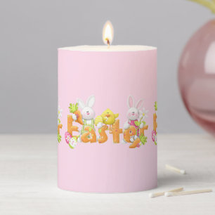 Pillar Candle-Easter Bunny  Pillar Candle