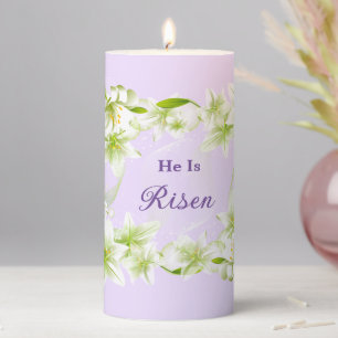 Pillar Candle-Easter Lilies Pillar Candle