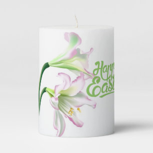 Pillar Candle- Easter Lillies Candle
