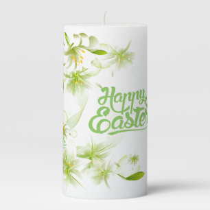 Pillar Candle- Easter Lillies Candle