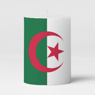 Pillar Candle flag of Algeria
