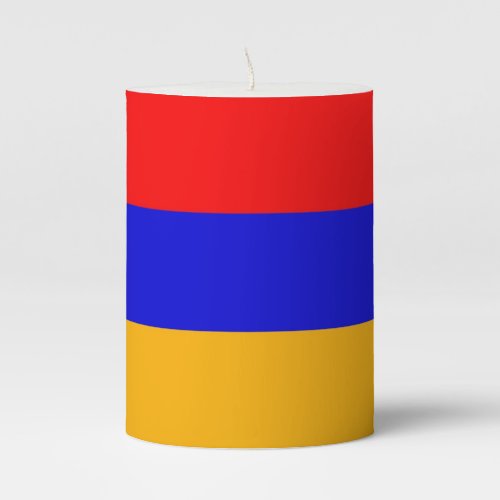 Pillar Candle flag of Armenia