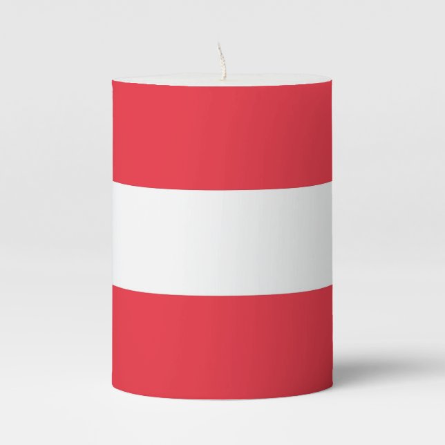 Pillar Candle flag of Austria (Front)