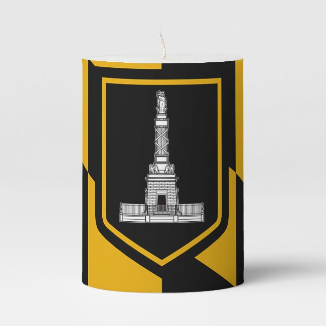 Pillar Candle flag of Baltimore, USA (Front)