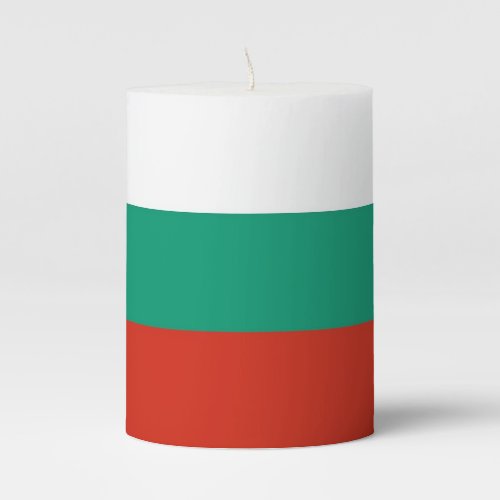 Pillar Candle flag of Bulgaria