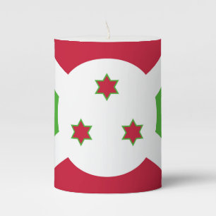 Pillar Candle flag of Burundi