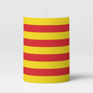 Pillar Candle flag of Catalonia
