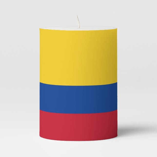 Pillar Candle flag of Colombia (Front)