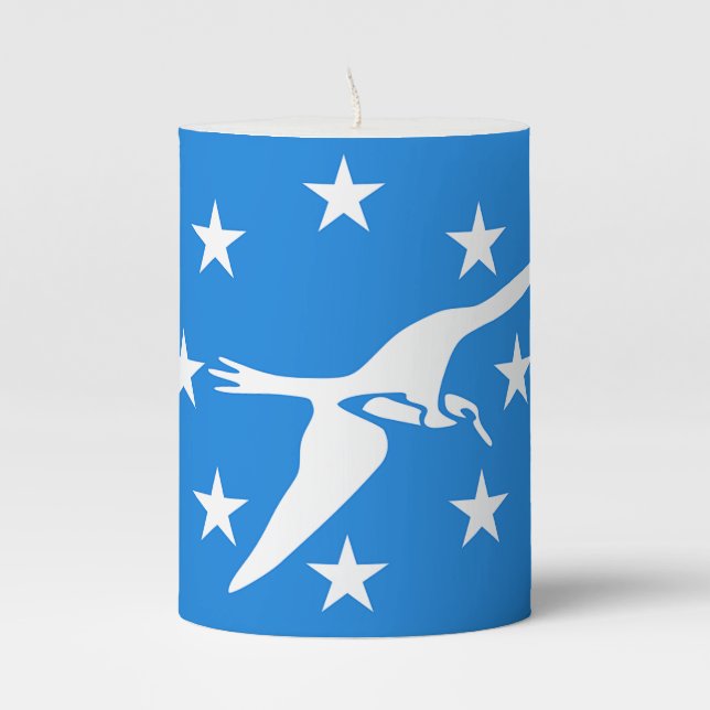 Pillar Candle flag of Corpus Christi, USA (Front)