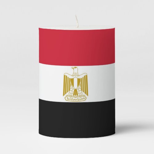 Pillar Candle flag of Egypt