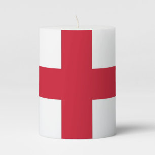 Pillar Candle flag of England, United Kingdom