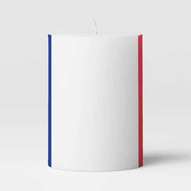 Pillar Candle flag of France (Front)