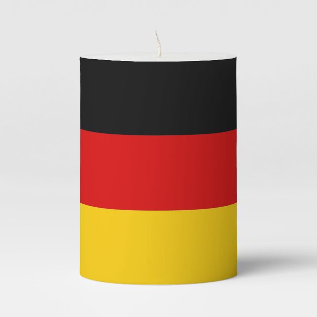 Pillar Candle flag of Germany (Front)