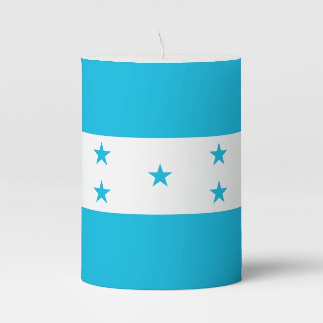 Pillar Candle flag of Honduras (Front)