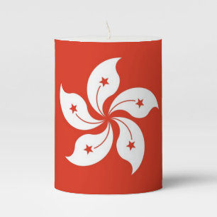 Pillar Candle flag of Hong Kong