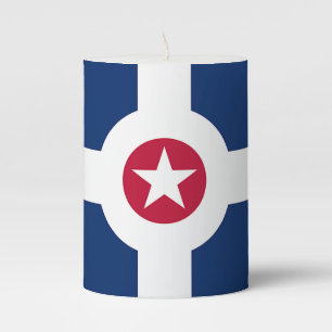Pillar Candle flag of Indianapolis, USA