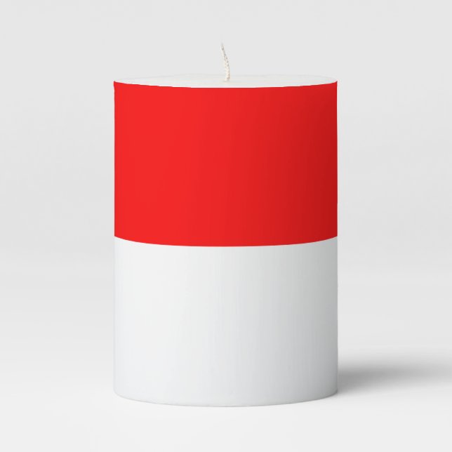 Pillar Candle flag of Indonesia (Front)