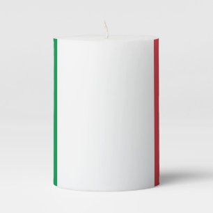 Pillar Candle flag of Italy