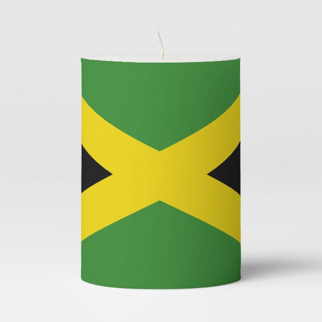 Pillar Candle flag of Jamaica (Front)