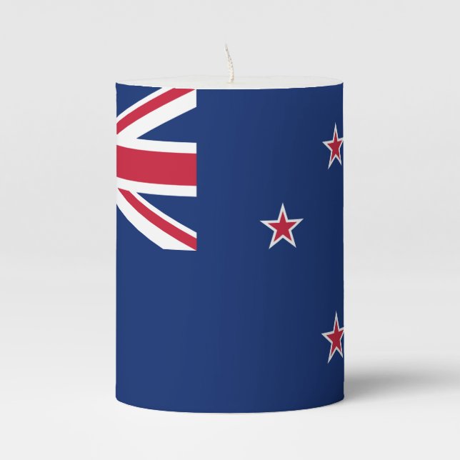 Pillar Candle flag of New Zealand (Front)