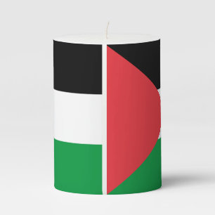 Pillar Candle flag of Palestine
