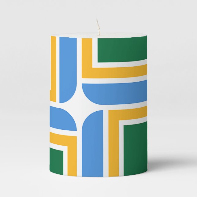 Pillar Candle flag of Portland, USA (Front)