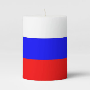 Pillar Candle flag of Russia