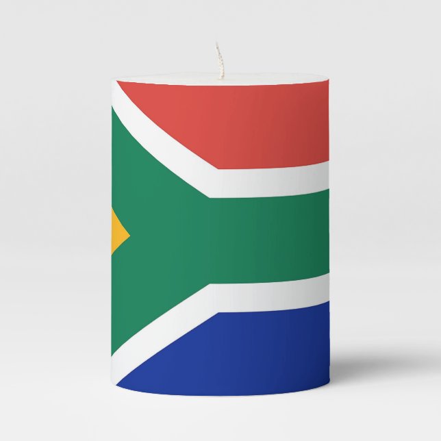Pillar Candle flag of South Africa (Front)