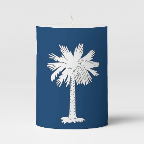 Pillar Candle flag of South Carolina State USA