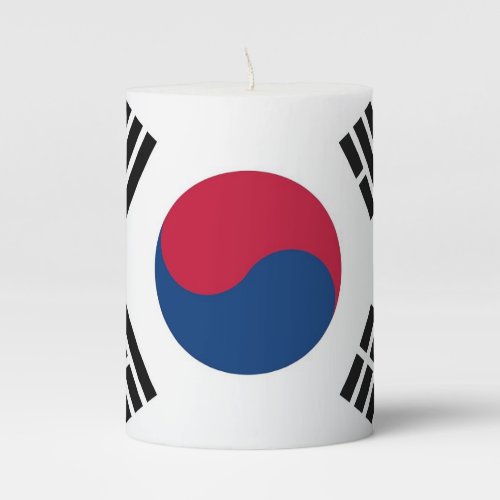 Pillar Candle flag of South Korea