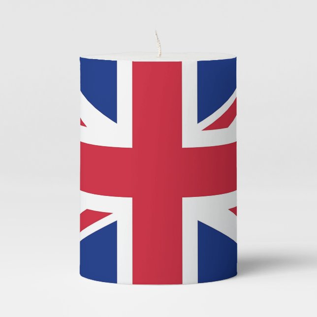 Pillar Candle flag of United Kingdom (Front)