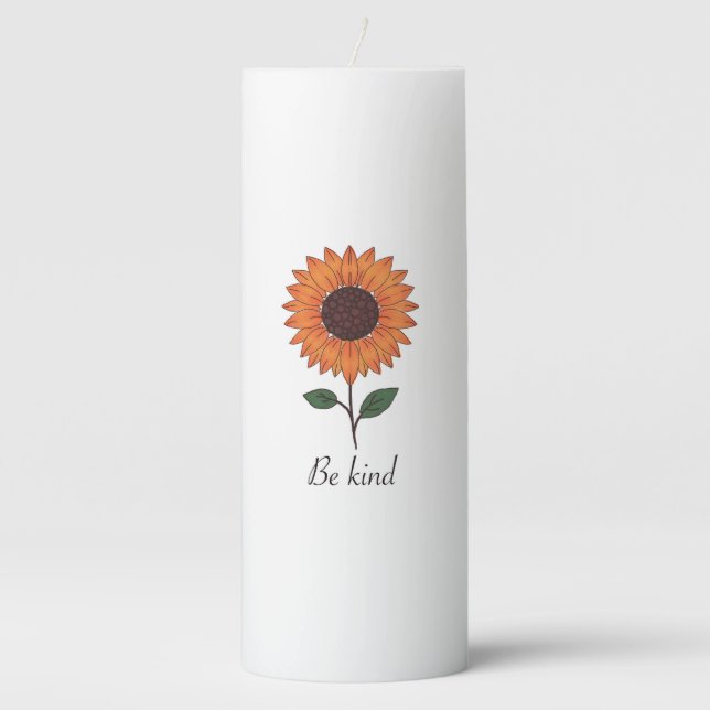 Pillar Candle from “kindness bloom” collection  (Front)