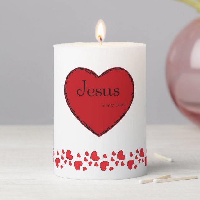 Pillar candle from the "Jesus is my Lord!" collect (In Situ)