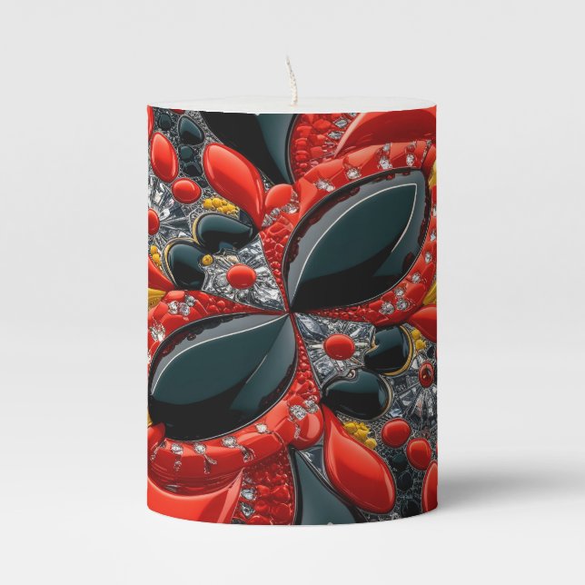 Pillar Candle Germany Colors Design (Front)