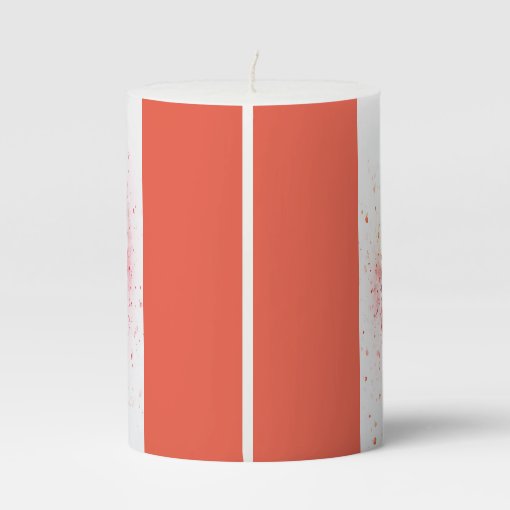 Pillar Candle Poppies Zazzle