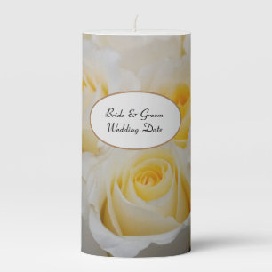 Pillar Candle Roses Design (Personalize)