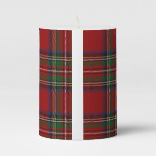 pillar candle - Stewart/Stuart Tartan