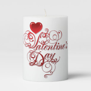 Pillar Candle-Valentines Day Pillar Candle