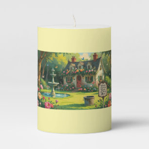 Pillar Candle-Victorian Garden Inspirational Pillar Candle