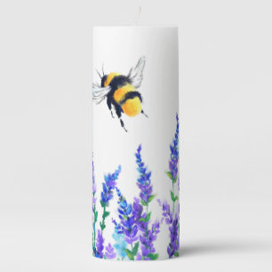 Pillar Candle with Bees