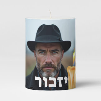 Pillar Candle Yizkor – Personal Memory Design