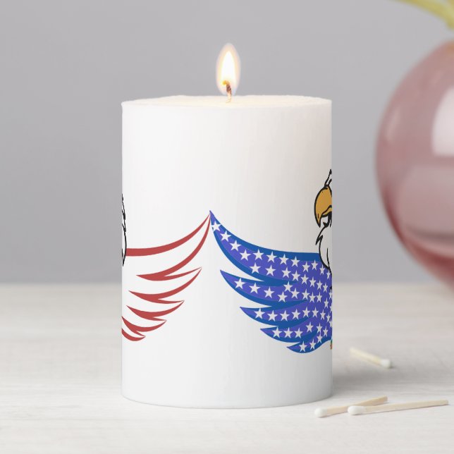 Pillar Candles - 4th of July (In Situ)