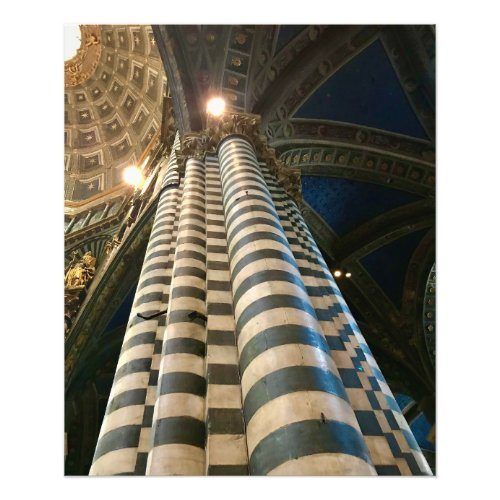 Pillar in the Duomo in Siena Italy Photo Print