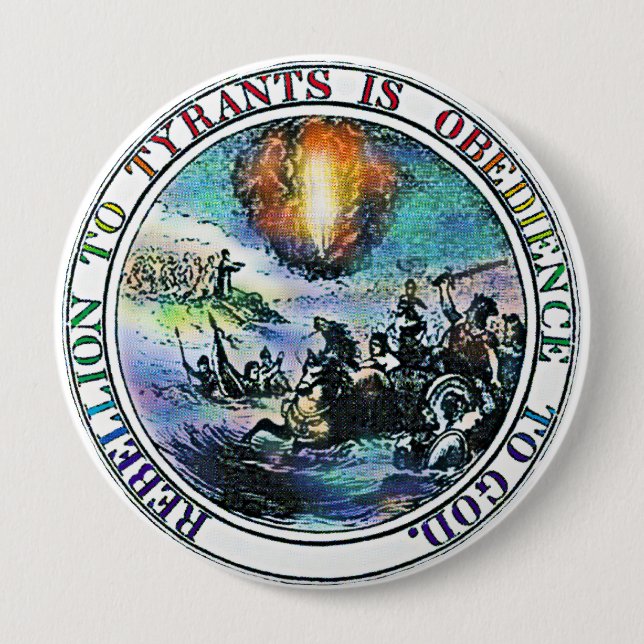 Pillar of Fire image as seen on Glenn Beck Program Button (Front)