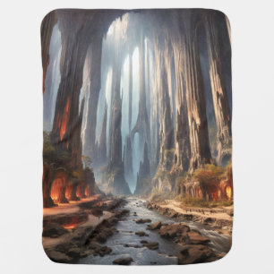 Pillars and People Baby Blanket