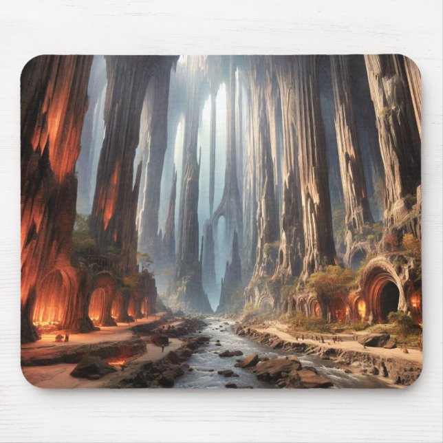 Pillars and People Mouse Pad (Front)