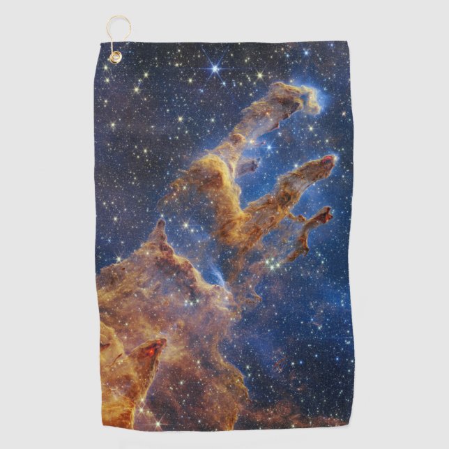 pillars creation Webb Space Telescope science Golf Towel (Front)
