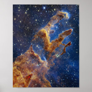 pillars creation Webb Space Telescope science nasa Poster