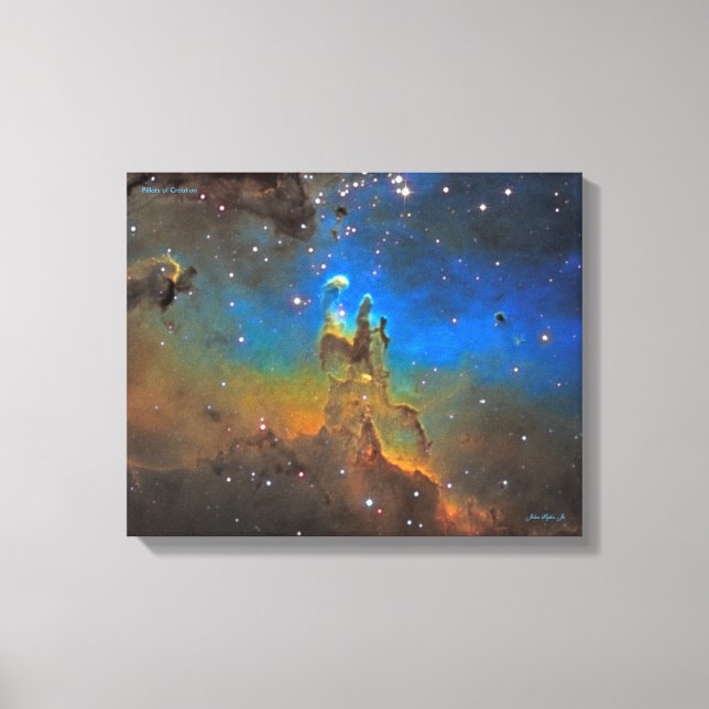Pillars of Creation Detailed - Medium Canvas Print (Front)