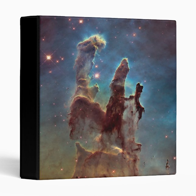 Pillars of Creation, Eagle Nebula Hubble Space 3 Ring Binder (Front/Spine)